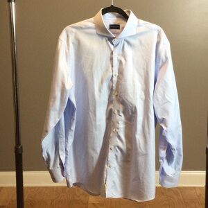 XL Proper Cloth Light Blue Dress Shirt - Classic Collar